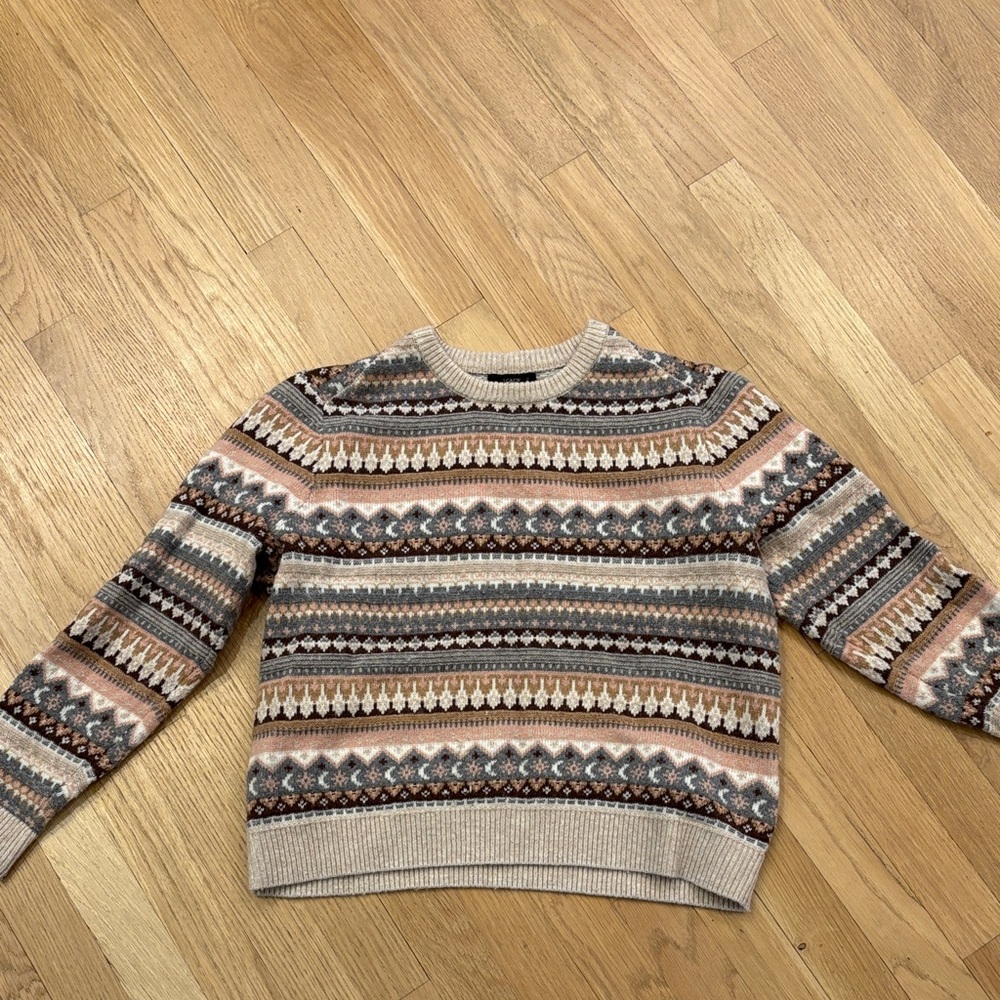 J Crew Patterned Sweater